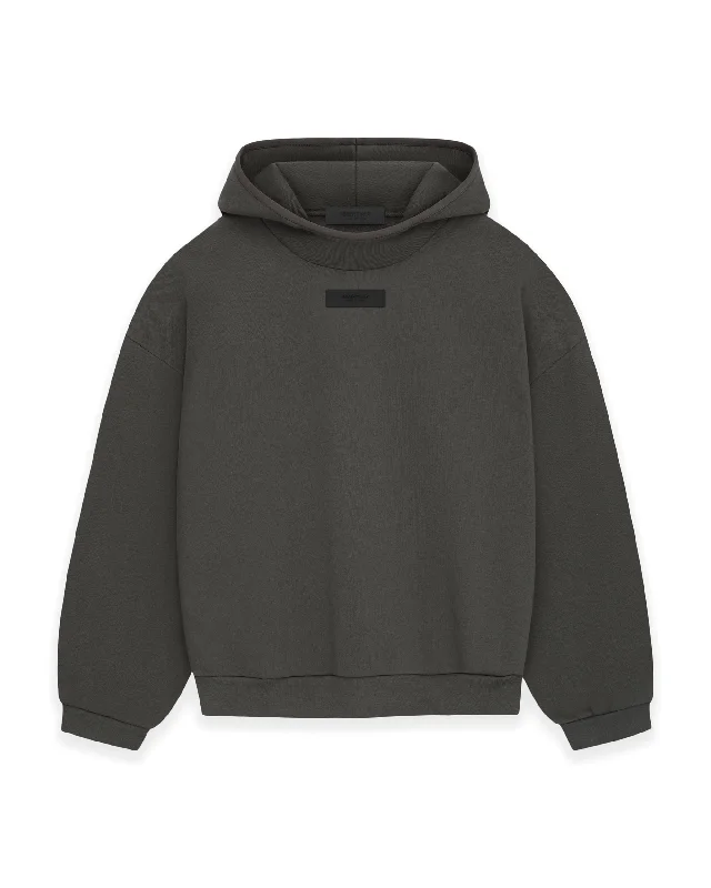 Essentials Hooded Sweatshirt - Ink Hoodie with Side Slits Relaxed Casual