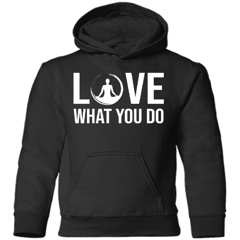 Love What You Do Yoga Lover Pullover Hoodie Hoodie with Frayed Bohemian Relaxed