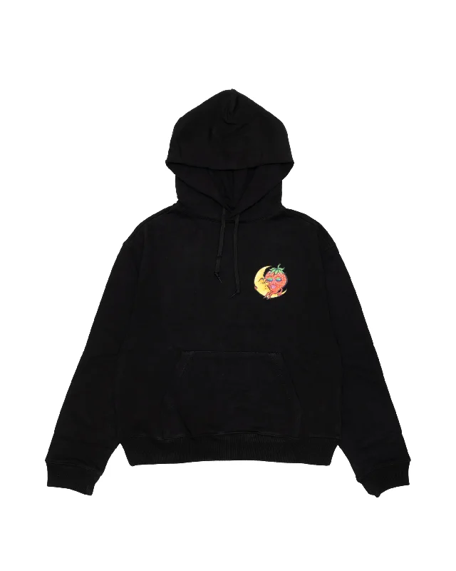 Ally Bo Fireworks Hoodie - Black Hoodie with Ribbed Hem Stretchable Secure