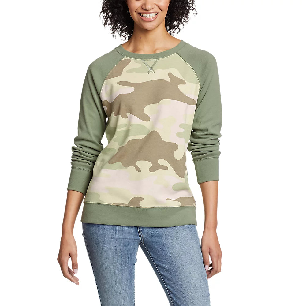 Women's Legend Wash Sweatshirt - Camo Hoodie with Hem Drawcord Adjustable Customizable