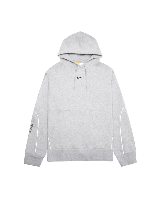 Nocta Fleece Hoodie- Dark Grey Heather / Matte Silver / Black Hoodie with Reflective Safety Nightwear