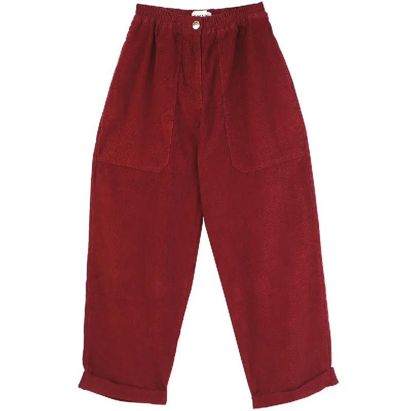 Beckett Trouser in Burgundy by L.F.Markey Trousers Designer Luxury