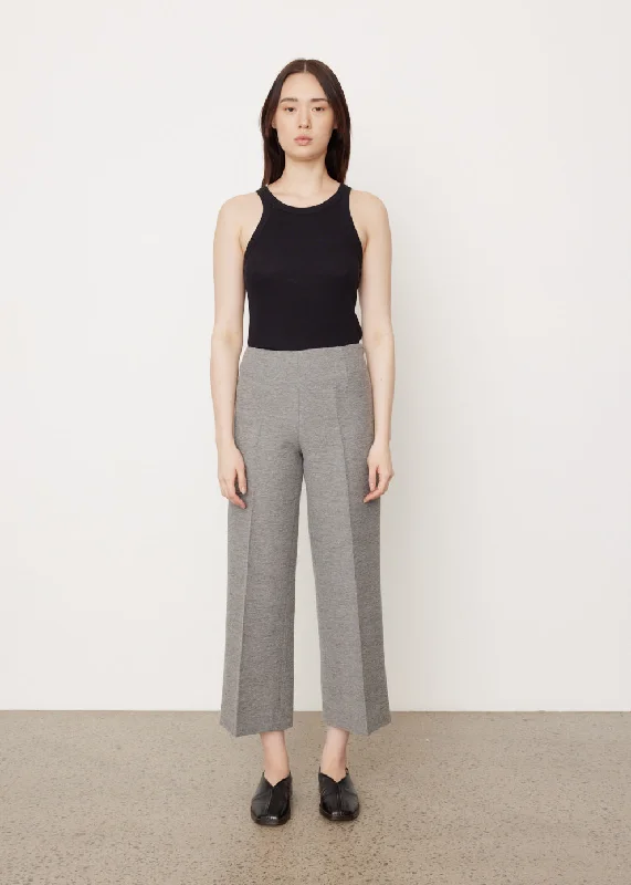 Clean Wide Trousers Trousers Bootcut Casual