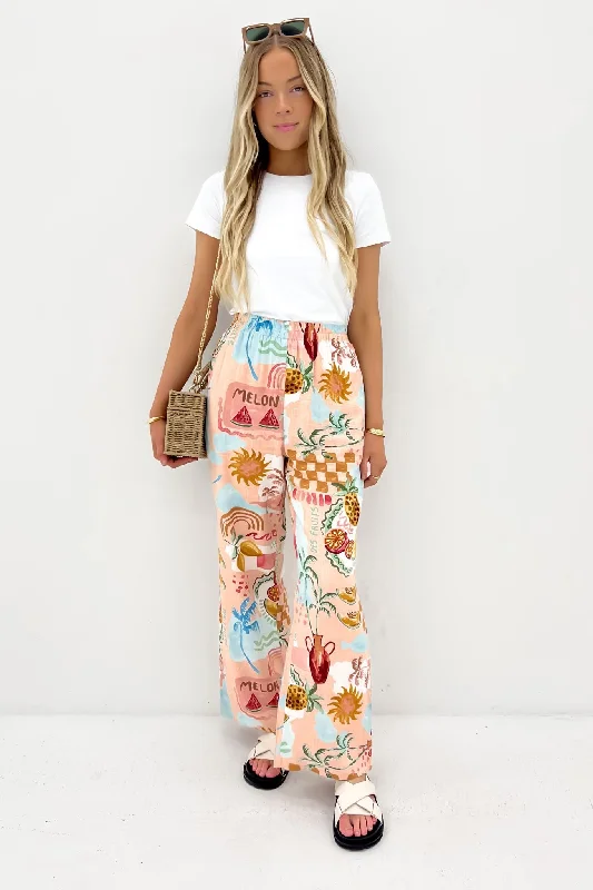 Verona Pant Summer Haze Fashionable Tapered Leg Pants