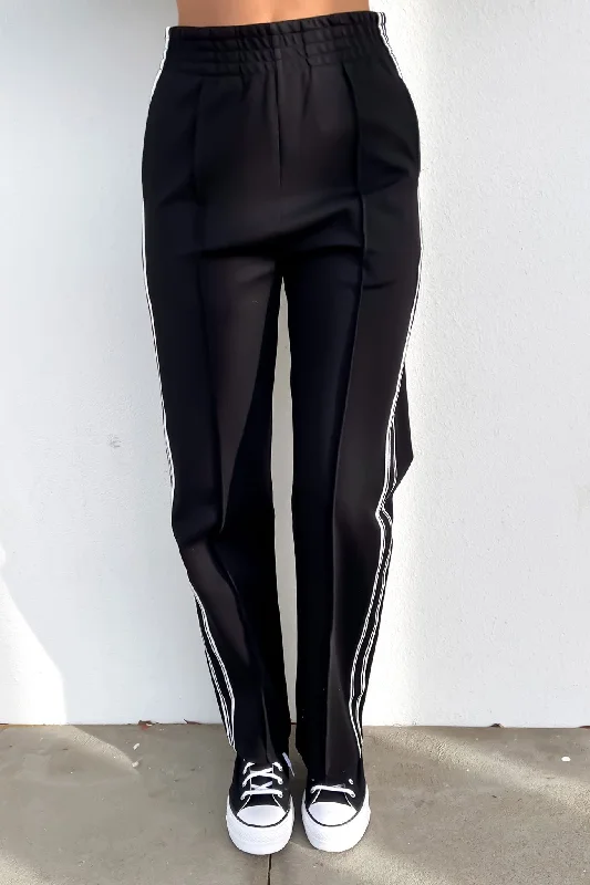 Nina Pant Black Elegant Wool Trousers