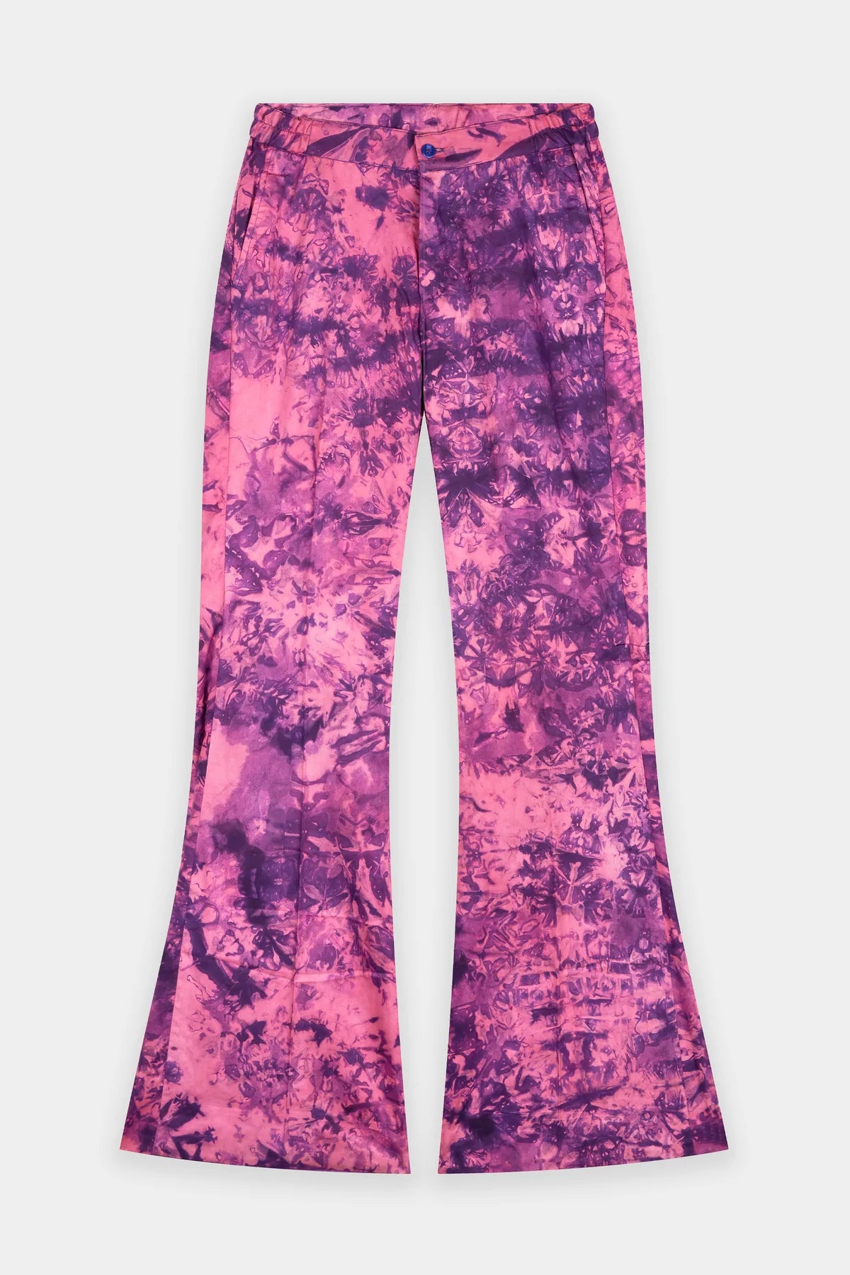 Djedje I Tailor Fitted Flare Cut Pant - Purple Casual Yoga Pants