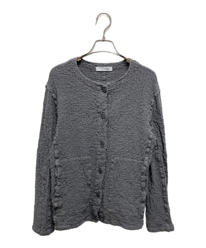 [Pre-owned] me ISSEY MIYAKE 23AW Cauliflower long-sleeved cardigan MI34FD611 Wool Fabric Cashmere Fabric Tweed Fabric