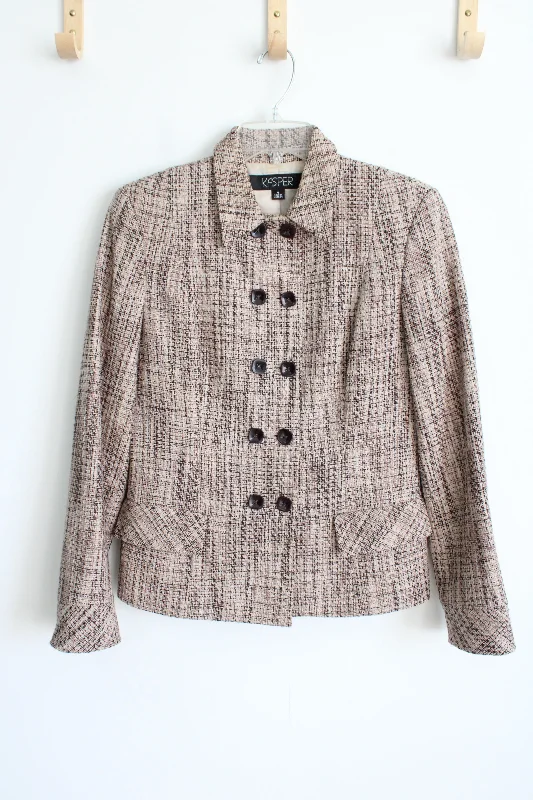 Kasper Brown Tweed Jacket | 4 Rayon Jacket Velvet Jacket Corduroy Jacket