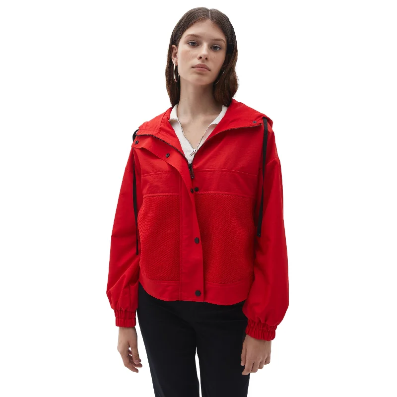 OXXO -  Hooded Rain Jackets Toggled Jacket Drawstring Jacket Belted Jacket