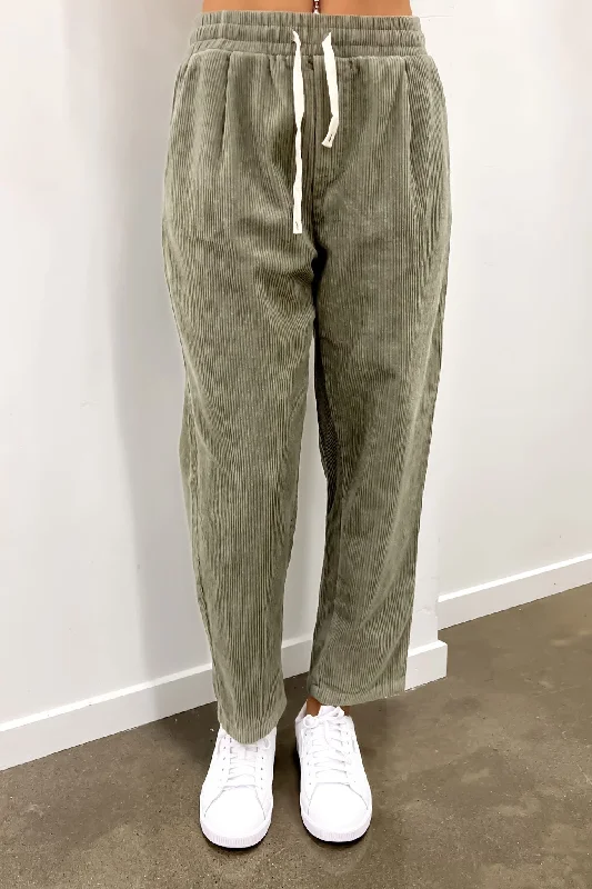 Joel Cord Pant Sage Fashionable Track Pants