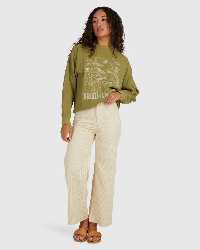 Billabong Candy Cord Pant Relaxed High-Waist Trousers