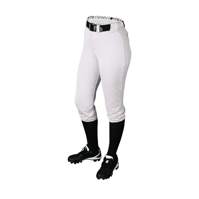 DeMarini Womens Fierce Softball Pant White Fashionable Jogger Pants