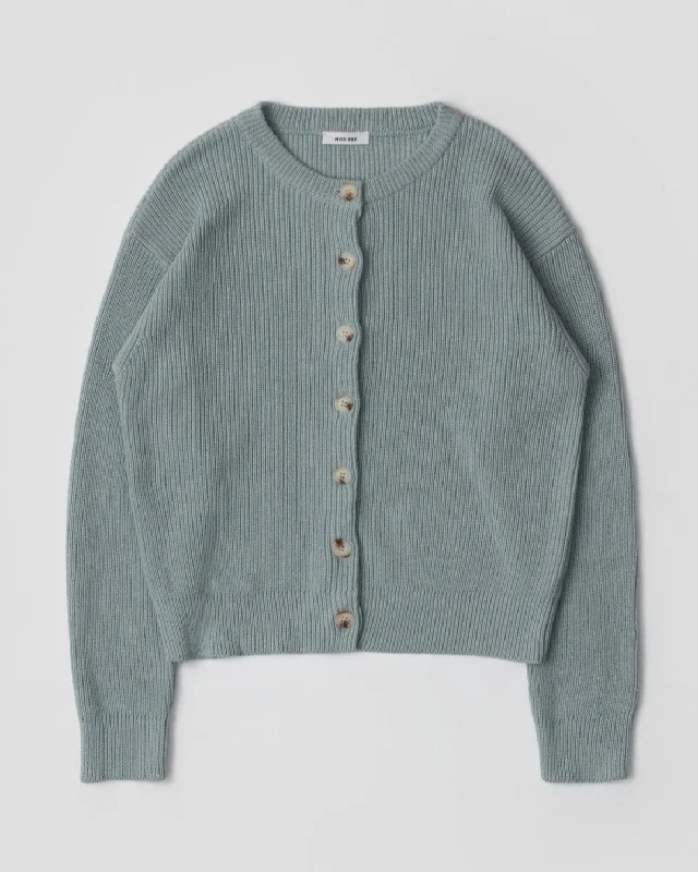 Meade Cardigan in Blue Cardigan Knitwear Sweater