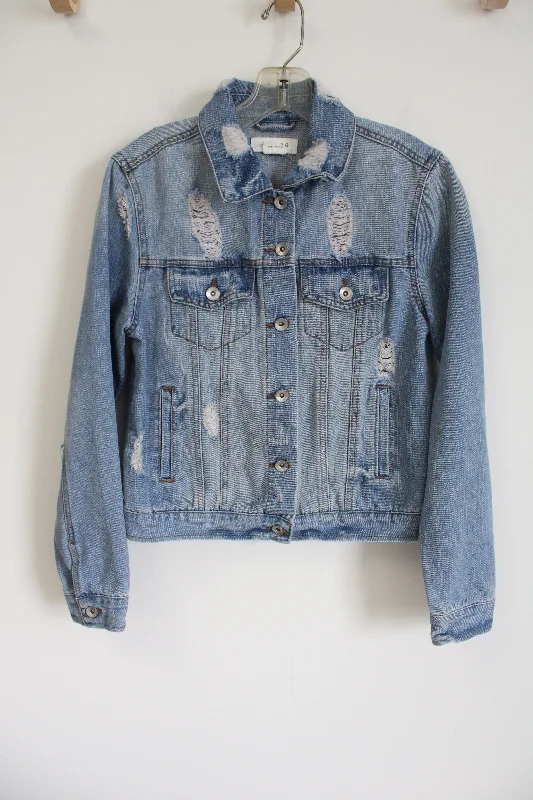 Ci Sono Denim Collection Jacket | M Nylon Jacket Polyester Jacket Spandex Jacket