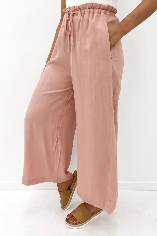 Skye Pant Blush Comfortable Jogger Trousers