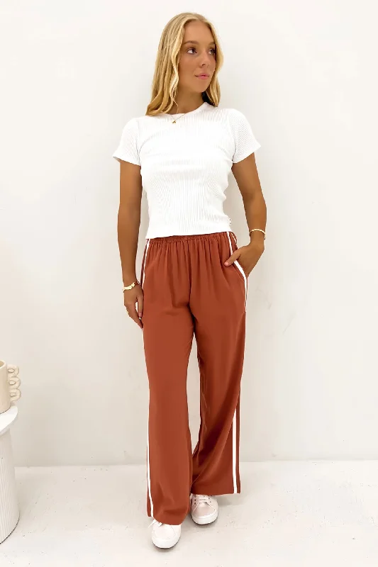 Phoebe Pant Tan Slim-Fit Khaki Pants