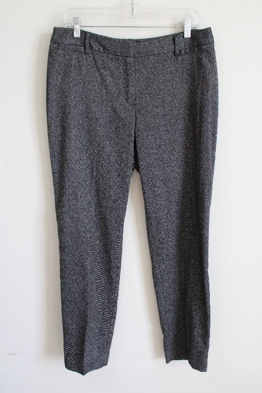 Rafaella Modern Gray Speckled Trouser | 12 Petite Trousers Cargo Utility