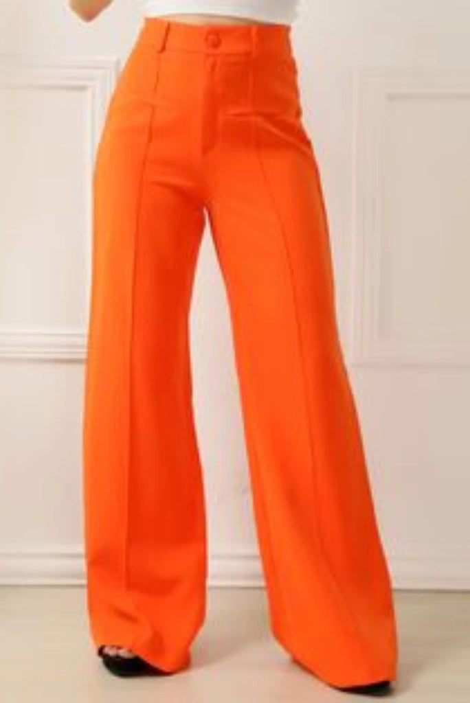 Women Orange Trouser For Office Promos Wedding Party And Every Event Wear Trousers versatile all-occasion