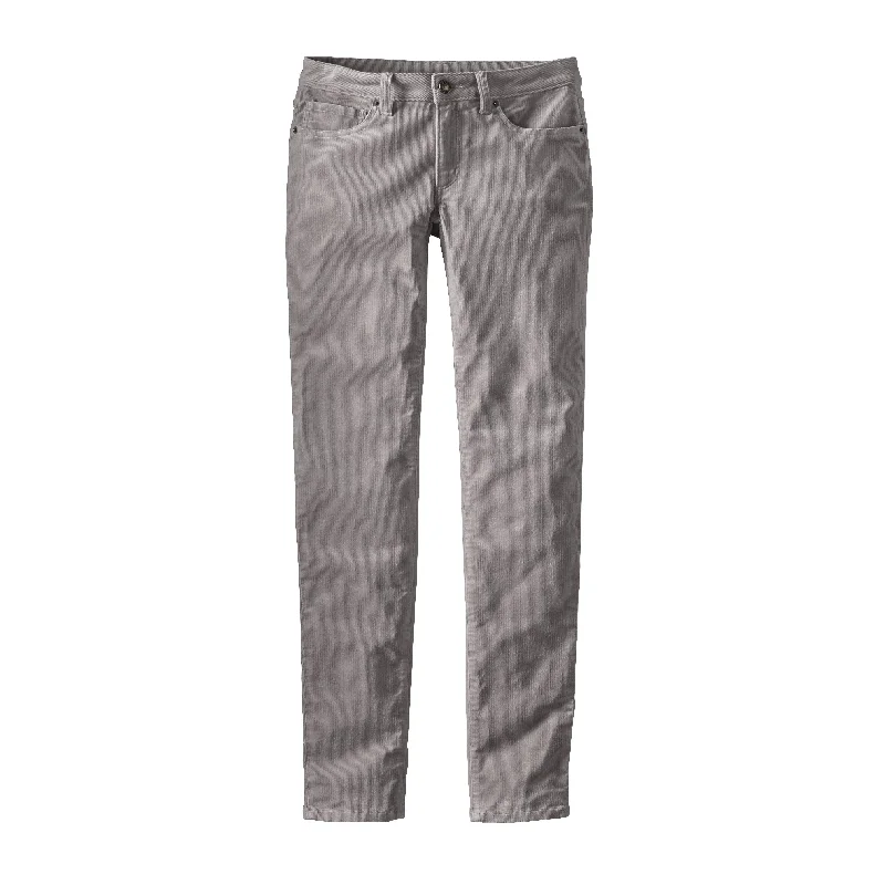 Women's Fitted Corduroy Pants Comfortable Pleated Pants