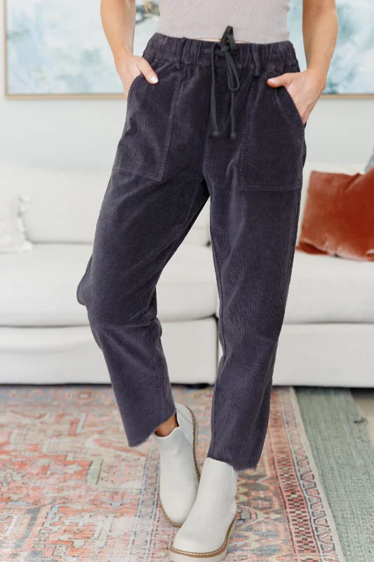 Hazel Blues® |  Less Confused Corduroy Pants Warm Wool Trousers