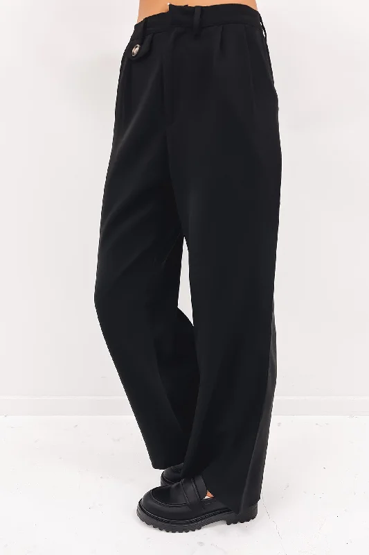 Mayra Pant Black Soft Stretch Trousers