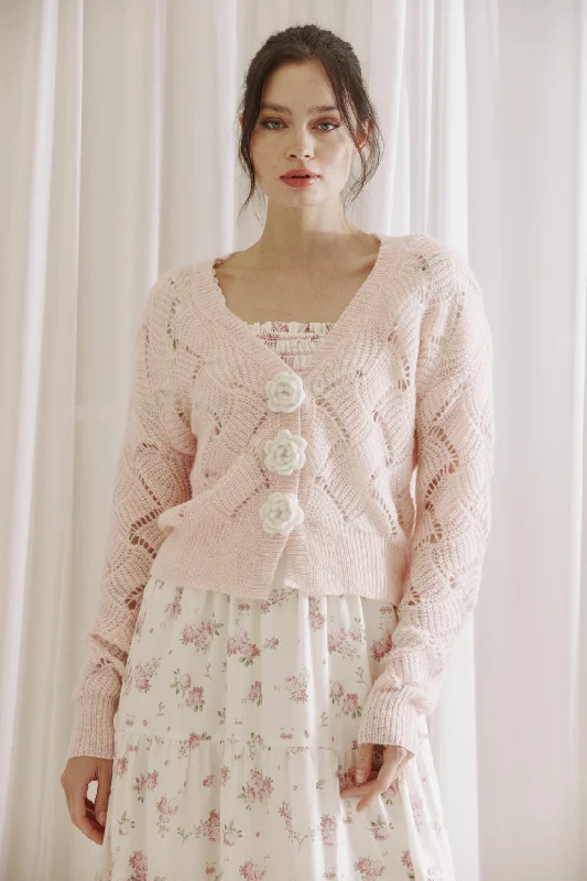 Daisy Knit Cardigan Thin Thick Dense