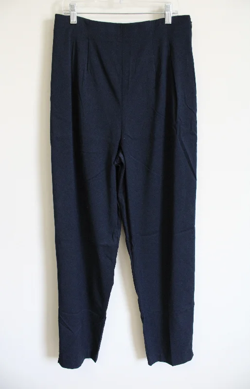 NEW Briggs New York Dark Navy Blue Trouser | 10 Tall Trousers Seasonal Trendy