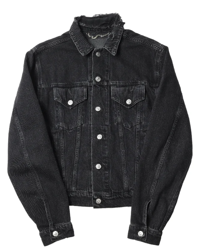 "SINNERS" Denim Jacket Herringbone Jacket Checkered Jacket Solid Jacket