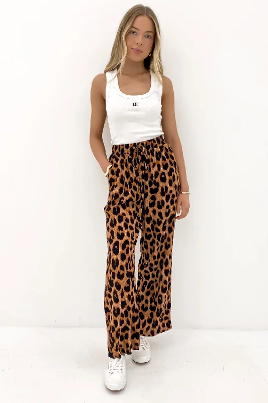 Farah Pant Leopard Classic Bootcut Trousers