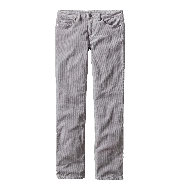 Women's Corduroy Pants - Regular Chic Wool Trousers