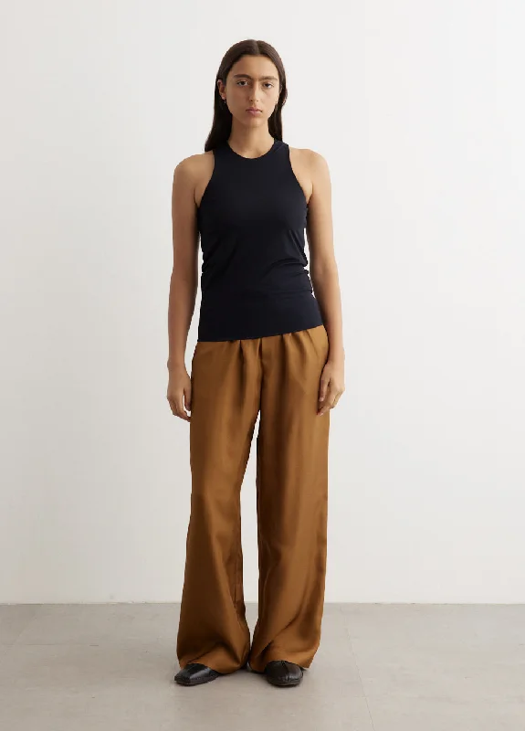 Wide Leg Silk Trousers Trousers Top Rated