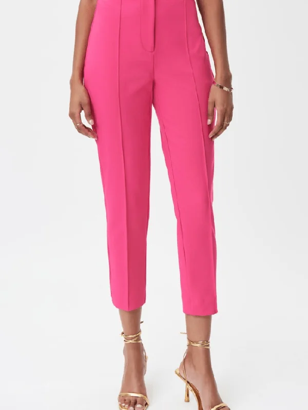 Joseph Ribkoff Stretch Woven Twill Cropped Trousers Pink 232222 3965 Trousers Recommended Stylist