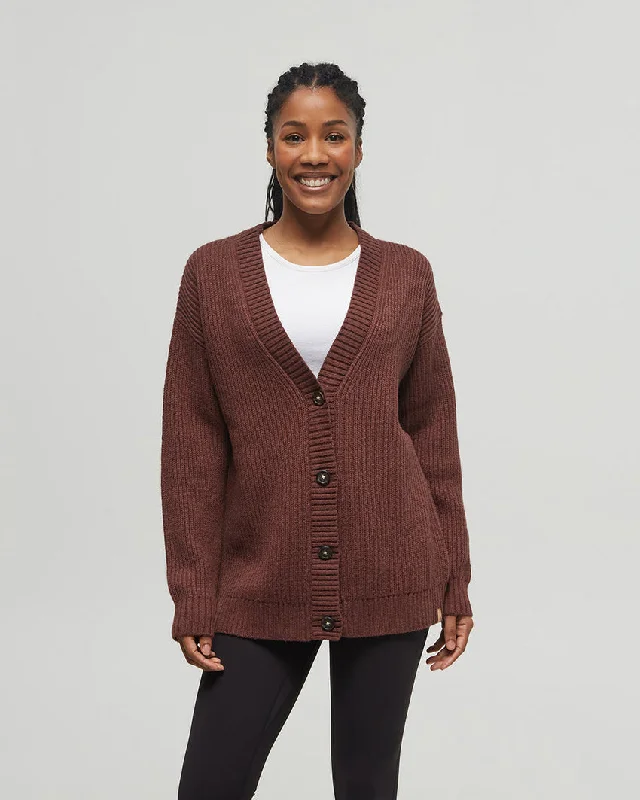 TenTree Highline Oversized Button Cardigan Fitted Loose Oversized