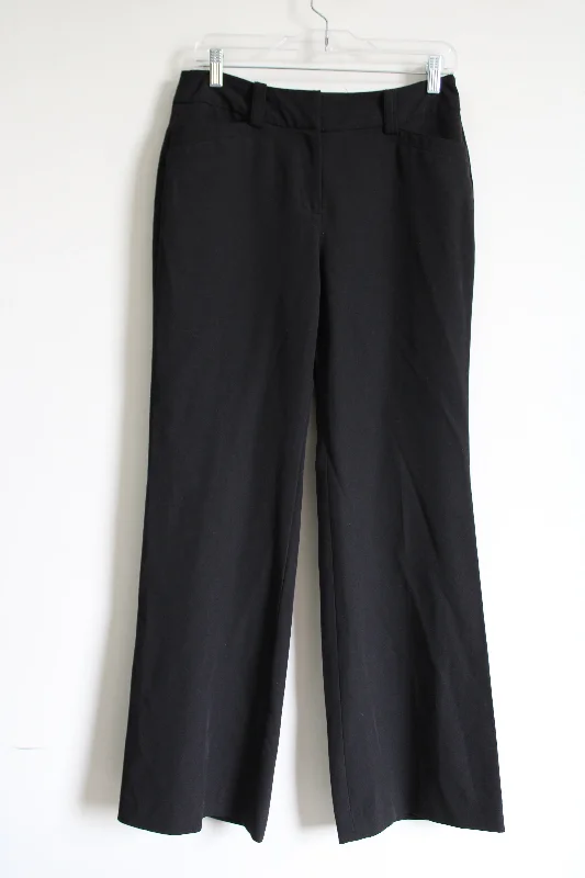 Dressbarn Black Dress Trousers | 6 Chinos Cotton Straight Leg