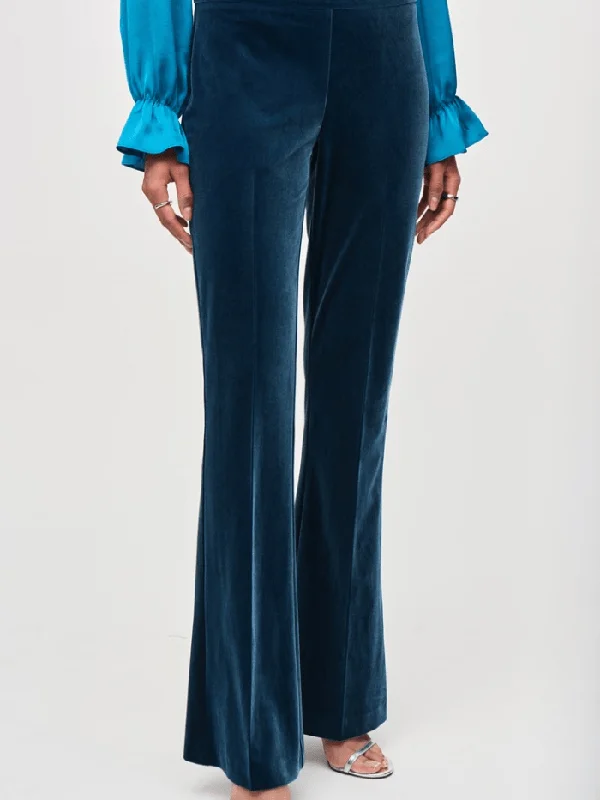 Joseph Ribkoff Nightfall Velvet Flared Pull On Trousers 234289F24 Col 3920 Trousers Spring Floral