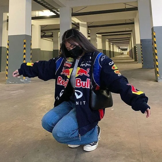 Redbull Vintage racing jacket For Women - limited edition Wool Jacket Cashmere Jacket Tweed Jacket