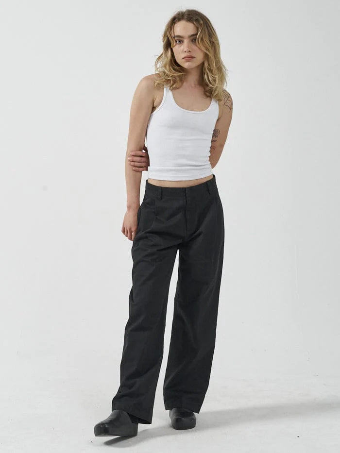 Thrills Ivy Mid Rise Pleated Pant Classic Pleated Pants