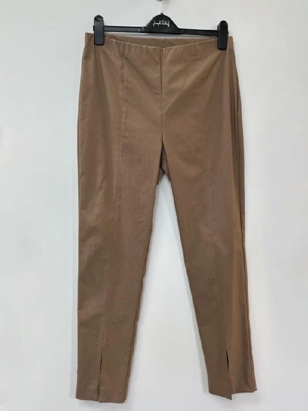 Joseph Ribkoff T Dark Tan Split Hem Capri Trousers 222135 3852 Trousers luxurious high-end