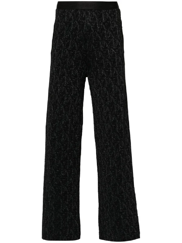 knitted flared trousers Trousers Bootcut Casual