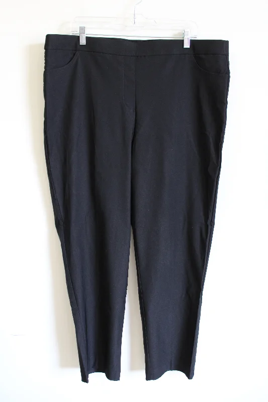 Alfred Dunner Black Trouser | 18 Trousers Velvet Soft