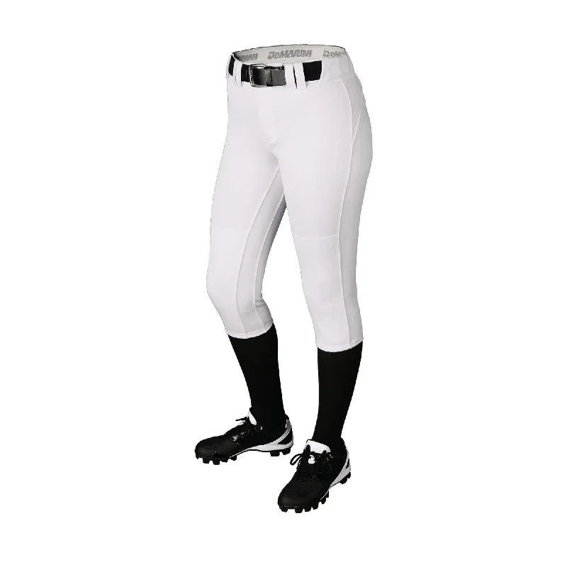 DeMarini Womens Uprising Pant White Wide-Legged Palazzos