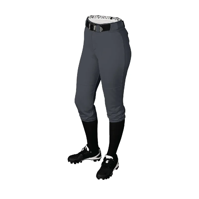 DeMarini Womens Fierce Softball Pant Charcoal Sleek Black Pants