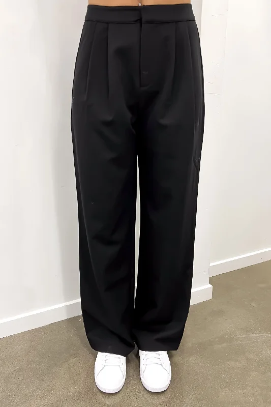 Monty Pant Black Fashionable Sporty Pants