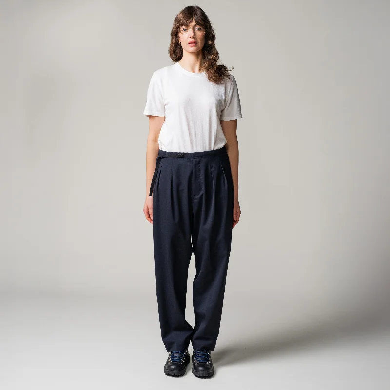 Trouser Tropical Wool, Blu Trousers Evening Elegant