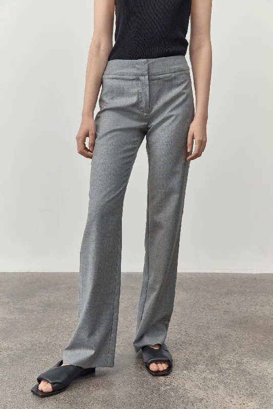 Caster Grey Linen Trousers Trousers Wedding White