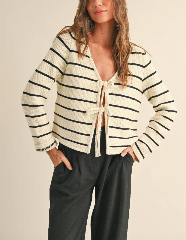 Jules Tie Front Cardigan Asymmetrical,ymmetric Pencil Cardigan