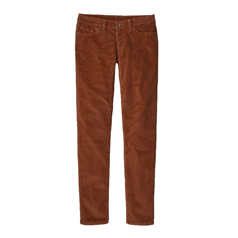 Women's Fitted Corduroy Pants Stylish Slim Trousers