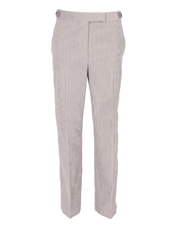 CHINO SIDE TAB TROUSERS IN CORDUROY Trousers Flared Retro