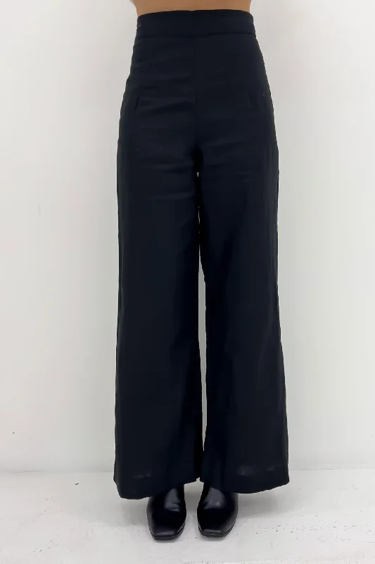 Nadine Pant Black Soft Cotton Pants