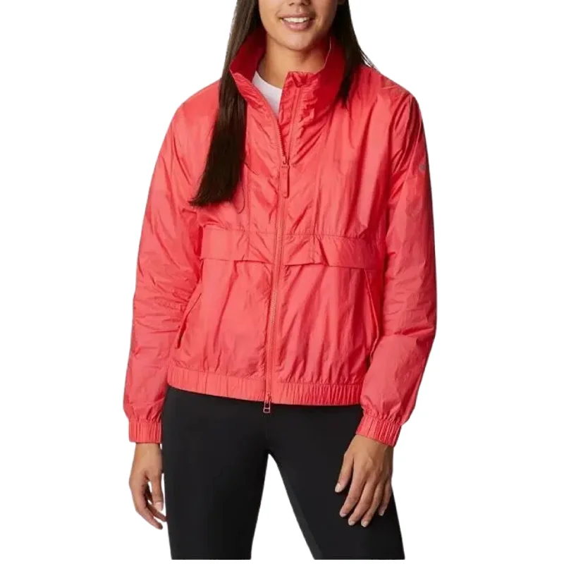 COLUMBIA - Sunny City Windbreaker Jacket One-Shoulder Jacket Off-the-Shoulder Jacket Asymmetrical Jacket